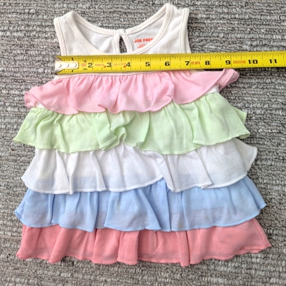 Joe Fresh Baby (6-12 Months) Sleeveless Cotton Pastel Ruffled Dress Or Top - Picture 5 of 9